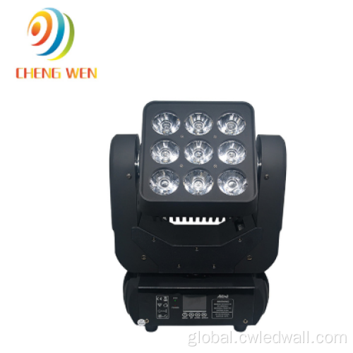 Stage Led Matrix Lights Disco Lights 9 PCS*12W 4in1 LED Moving Matrix Supplier